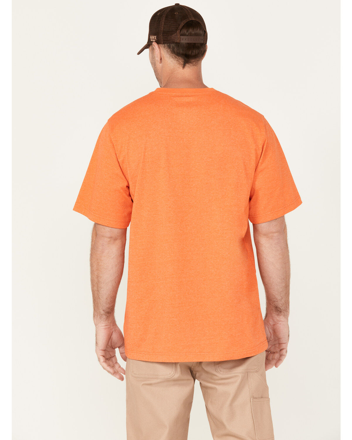 Image #4 - Hawx Men's Forge Short Sleeve Work T-Shirt, Orange, hi-res