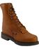 Image #1 - Justin Men's Cargo EH 8" Lace-Up Work Boots - Steel Toe, Bark, hi-res