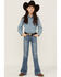 Image #1 - Rock & Roll Denim Girls' Pocket Bootcut Jeans, Blue, hi-res