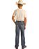 Image #3 - Rock & Roll Denim Boys' Dark Wash Raised Denim Bootcut Jeans, Dark Wash, hi-res