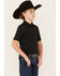 Image #2 - Rock & Roll Denim Boys' Short Sleeve Polo Shirt , Black, hi-res