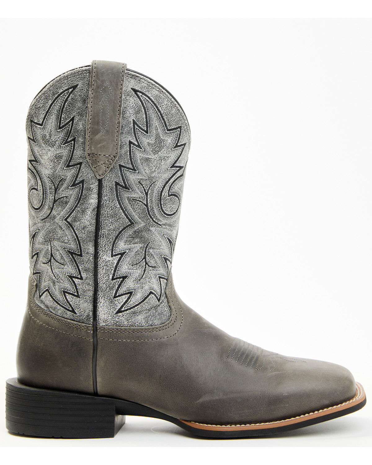 Image #2 - Cody James Men's Badge Xero Gravity&trade; Western Boots - Broad Square Toe, Grey, hi-res