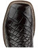 Image #6 - El Dorado Men's American Alligator Exotic Western Boots - Broad Square Toe, Dark Brown, hi-res