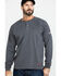 Image #1 - Ariat Men's FR Air Henley Long Sleeve Work Shirt - Tall , Charcoal, hi-res