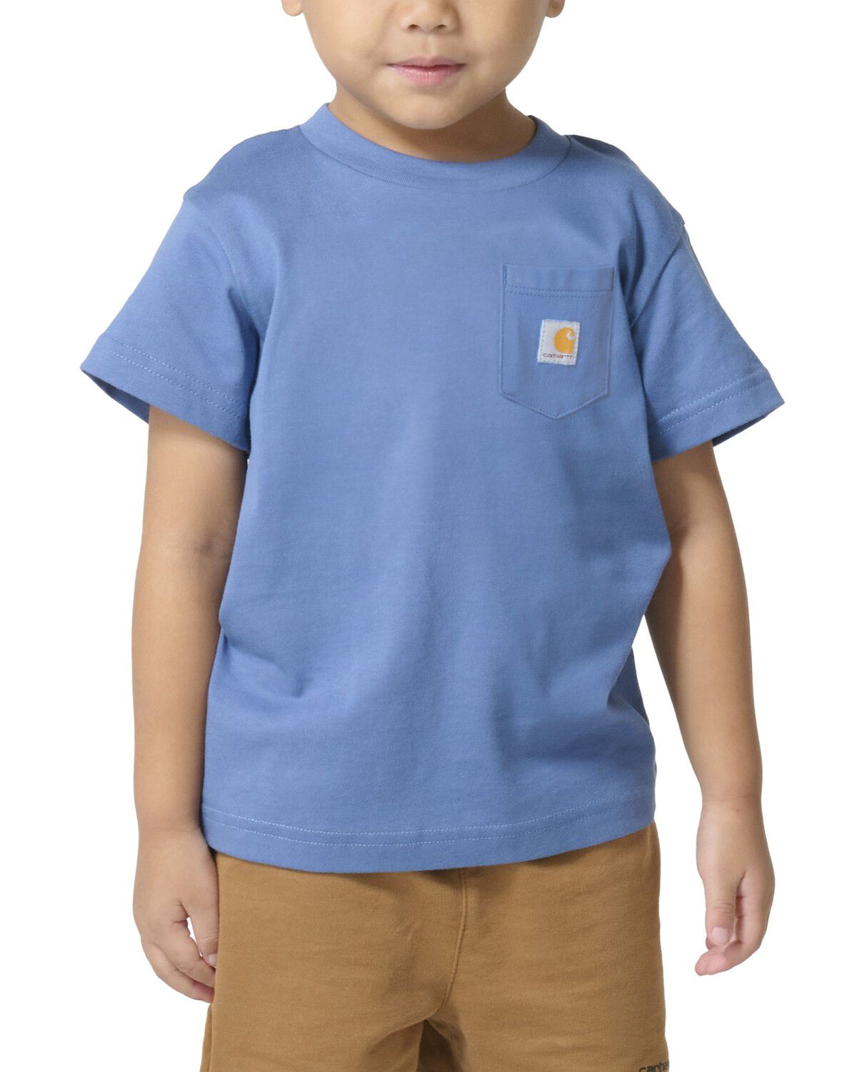 Carhartt Toddler Boys' Short Sleeve Pocket T-Shirt, Dark Blue, hi-res
