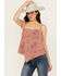 Image #1 - Wrangler Women's Paisley Bandana Tie Tank, Rust Copper, hi-res