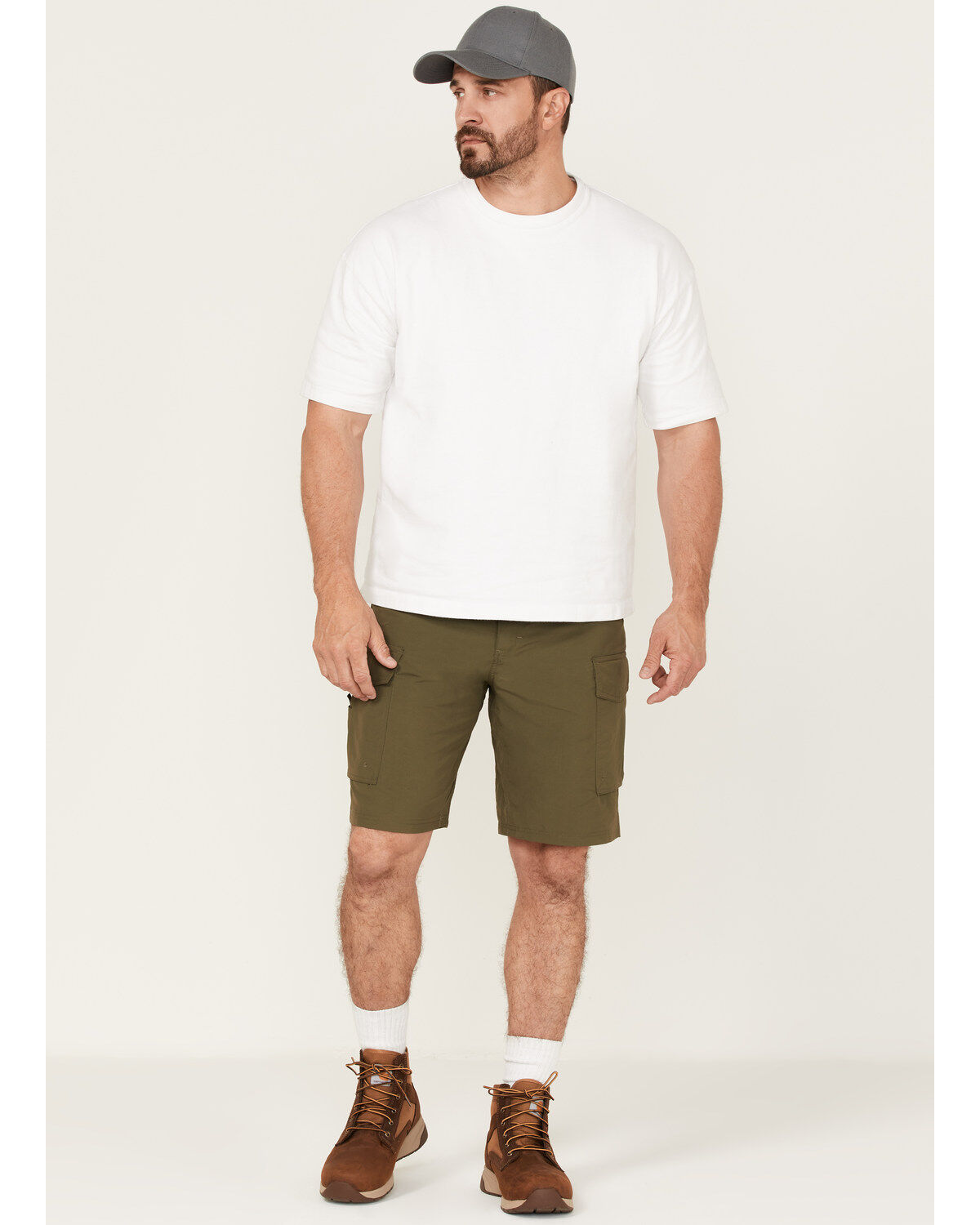 Brothers and Sons Men's Ripstop Outdoor Trail Shorts, Olive, hi-res