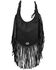 Image #2 - American West Women's Studded Fringe Crossbody Bag, Black, hi-res