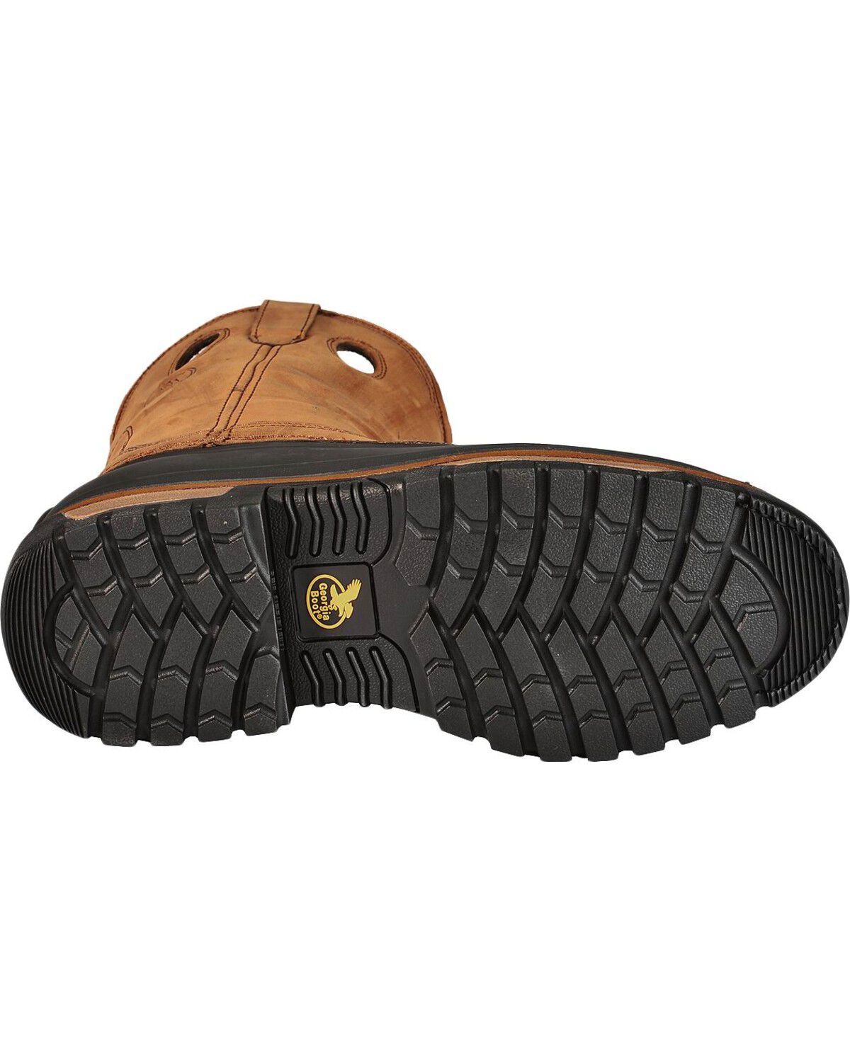 Image #5 - Georgia Men's Muddog Steel Toe Wellington Boots, Brown, hi-res