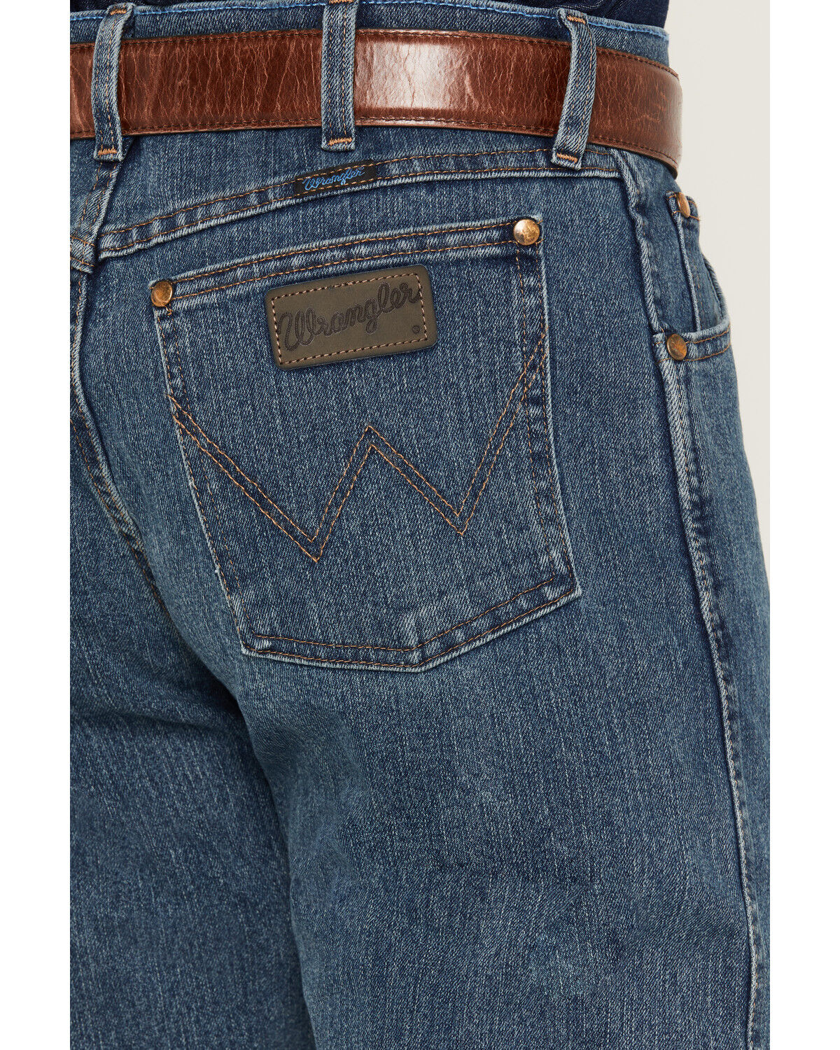 Image #4 - Wrangler Men's Premium Performance Cowboy Cut&reg; Advanced Comfort Wicking Stretch Denim Jeans - Tall, Indigo, hi-res