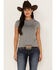 Image #1 - RANK 45&reg; Women's Solid Short Sleeve Performance Tee, Grey, hi-res