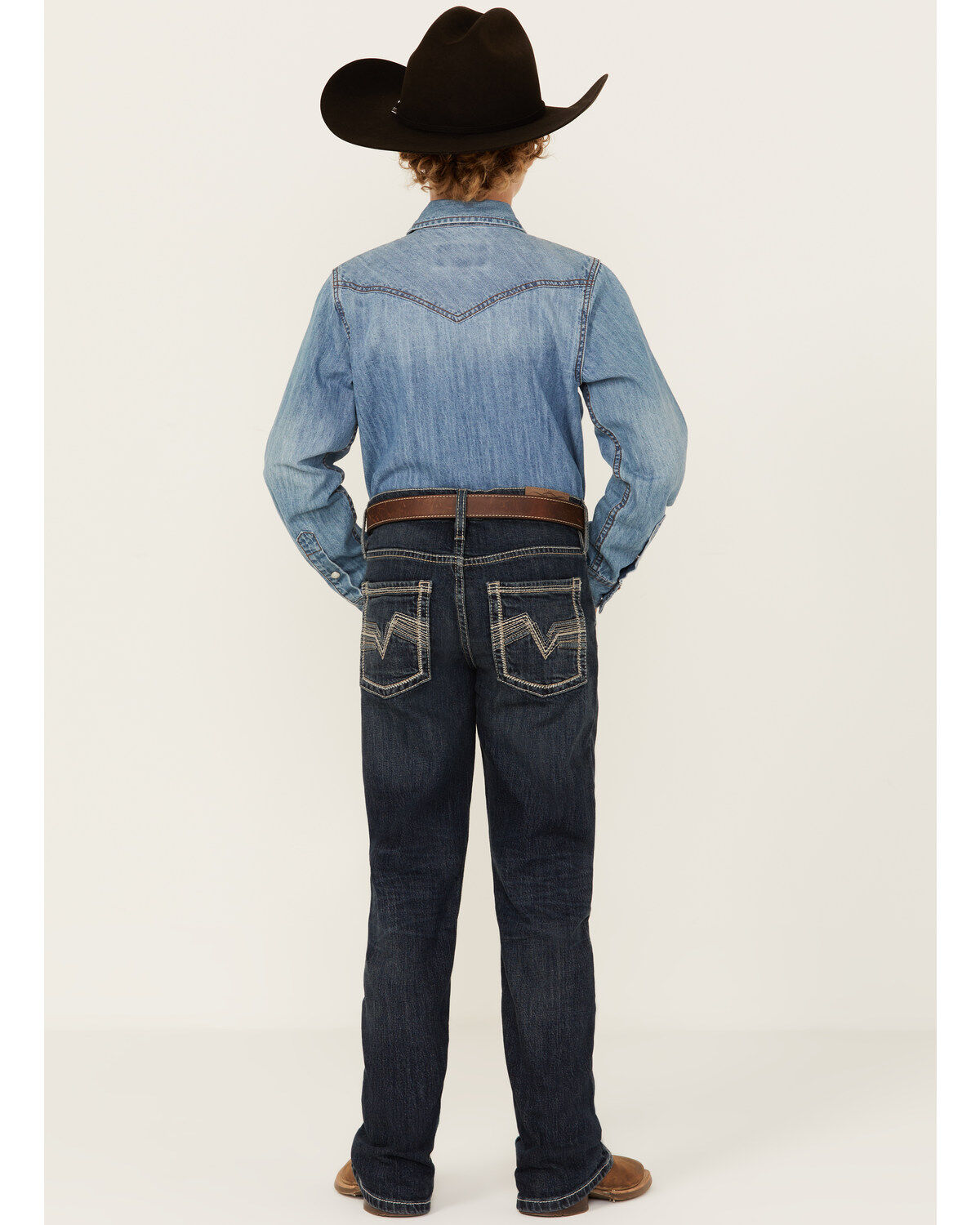Image #1 - Cody James Boys' Dark Wash Moonlight Slim Bootcut Stretch Denim Jeans, Dark Wash, hi-res