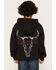 Image #1 - RANK 45&reg; Boys' Desert Steer Logo Hooded Sweatshirt, Black, hi-res