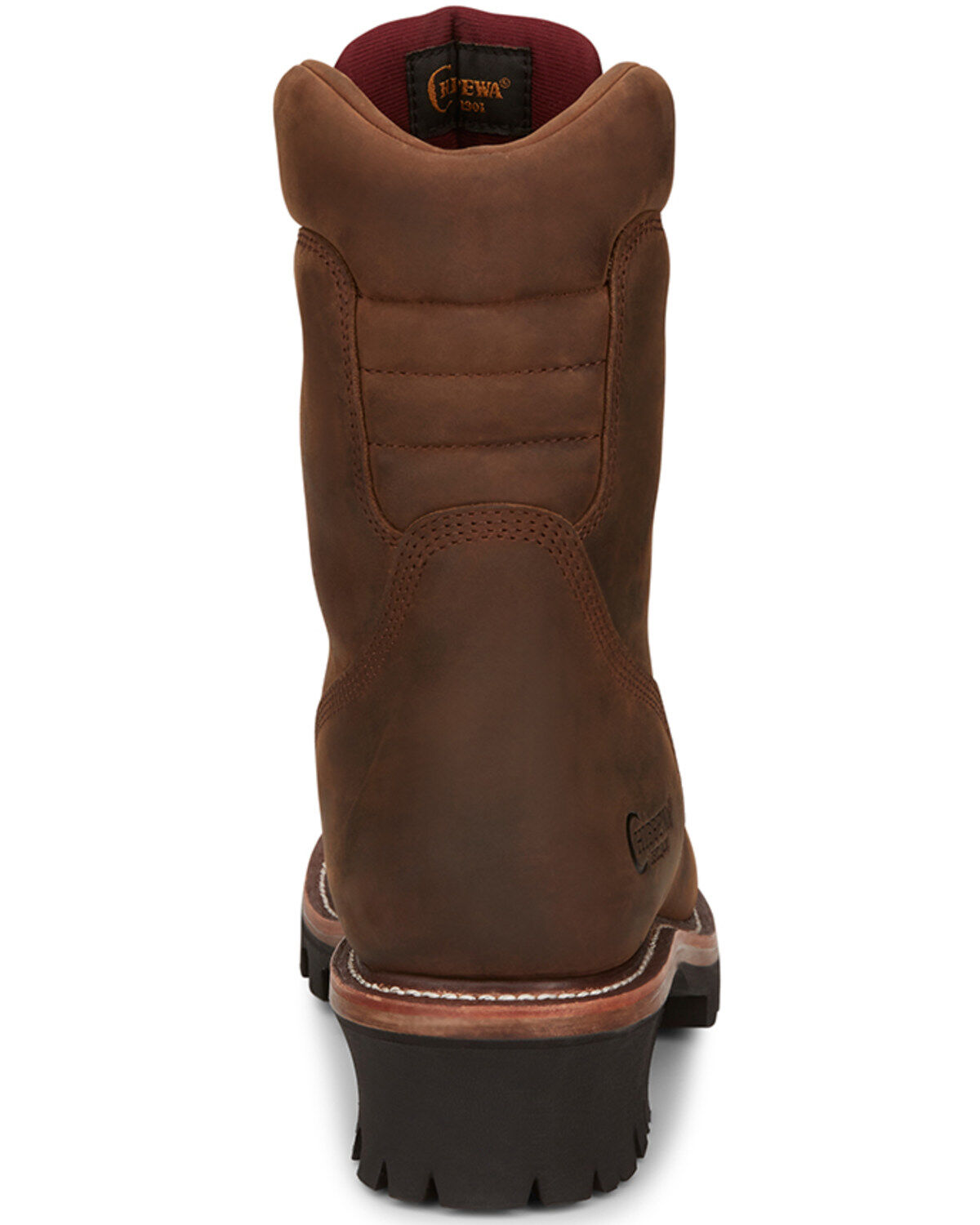 Image #5 - Chippewa Men's 9" Waterproof Insulated Logger Work Boots - Soft Toe, Brown, hi-res