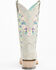 Image #5 - Corral Girls' Floral Embroidered Blacklight Western Boots - Square Toe , Light Pink, hi-res