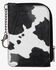 Image #1 - Wrangler Cow Print Credit Card Holder Wallet , Black, hi-res