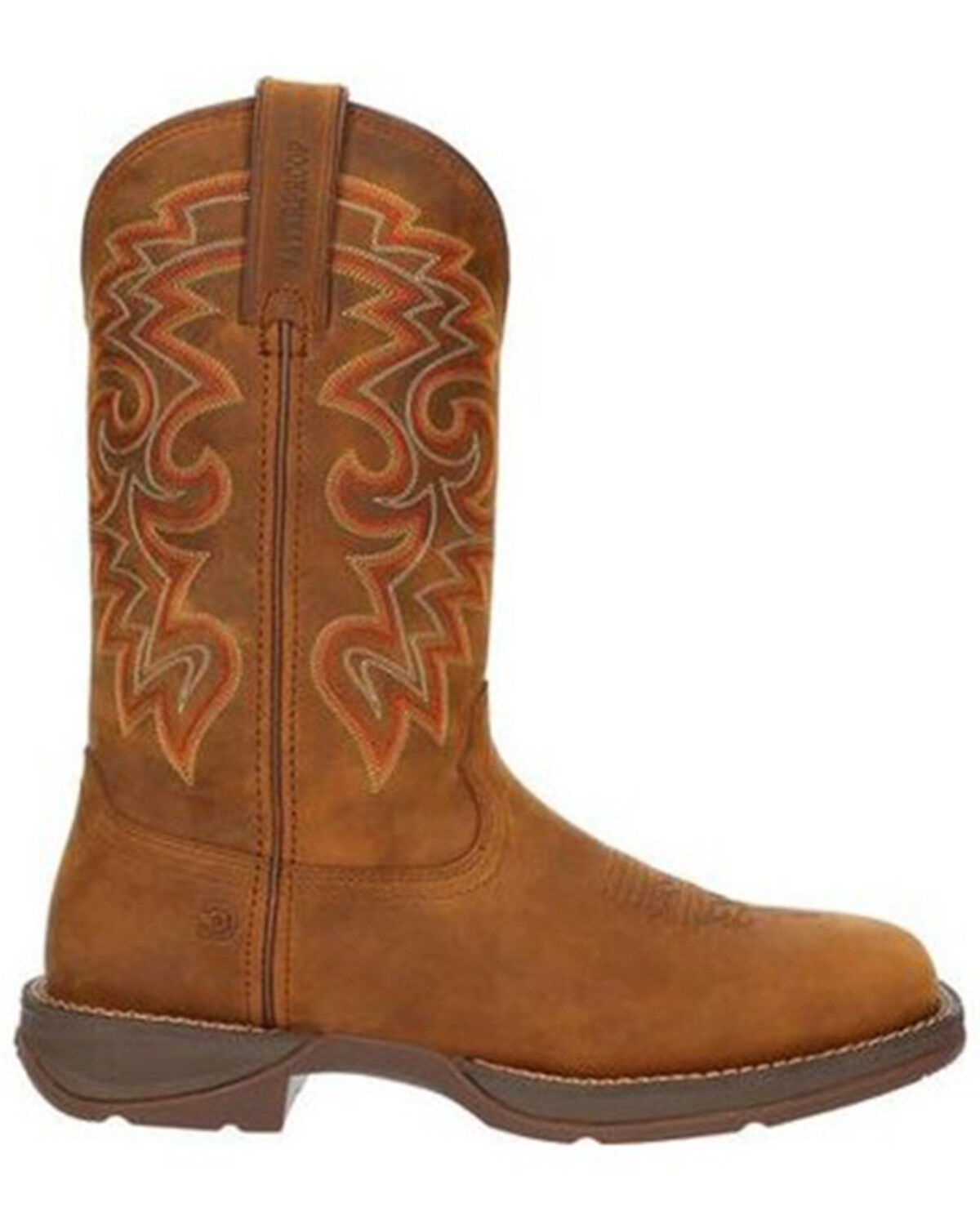 Image #2 - Durango Men's Rebel Waterproof Performance Western Boots - Broad Square Toe, Brown, hi-res