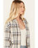 Image #2 - Cleo + Wolf Women's Lightweight Plaid Shirt , Wheat, hi-res