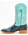 Image #3 - Corral Men's Exotic Python Western Boots - Broad Square Toe , Navy, hi-res