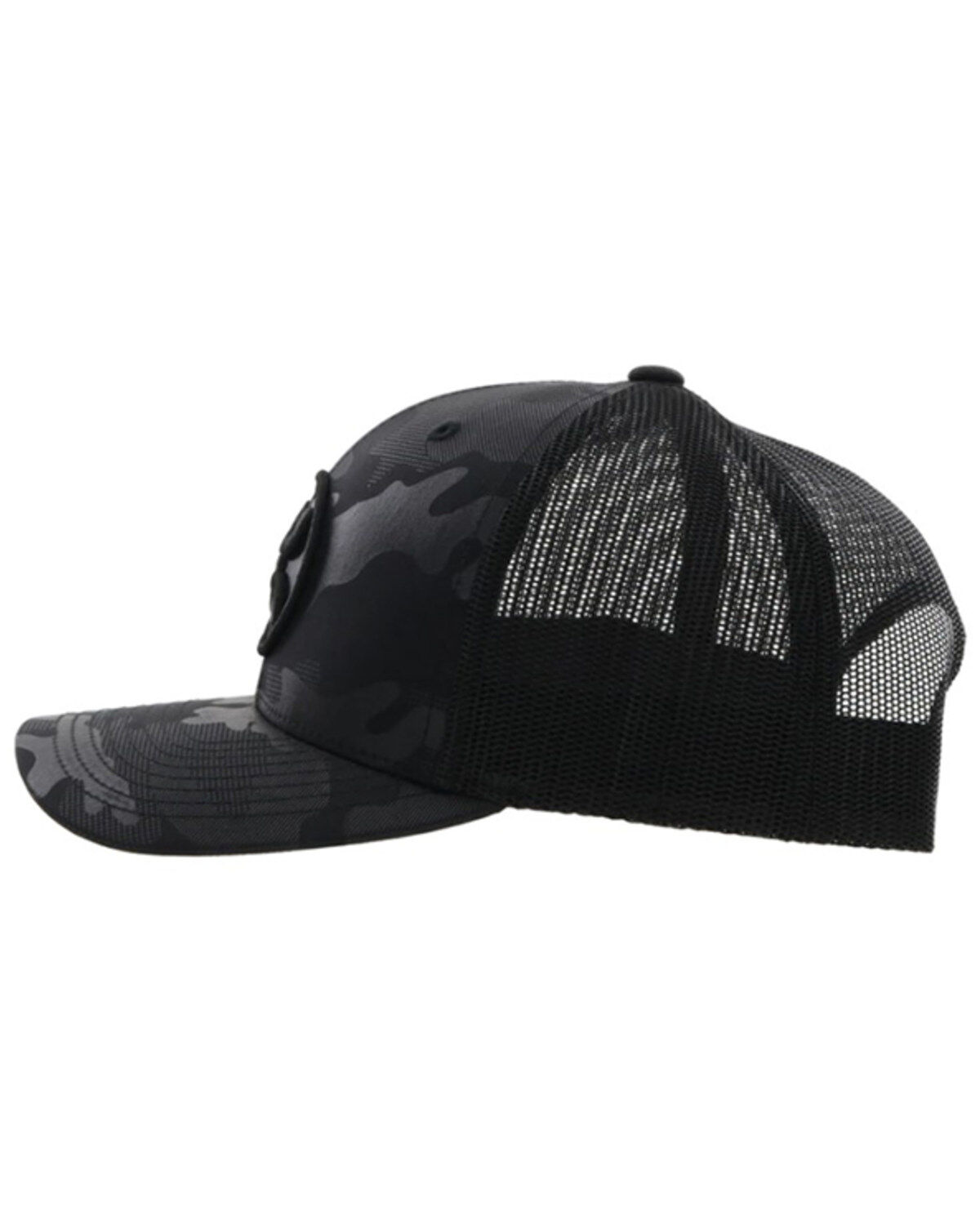 Image #4 - Hooey Men's O Classic Embroidered Logo Trucker Cap, Black, hi-res