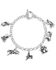 Image #1 - Montana Silversmiths Women's Charms of Champions Rodeo Bracelet , Silver, hi-res