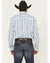 Image #4 - George Strait by Wrangler Men's Plaid Print Long Sleeve Button-Down Stretch Western Shirt - Tall, White, hi-res