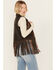 Image #4 - Cripple Creek Women's Open Front Fringe Vest , Dark Brown, hi-res