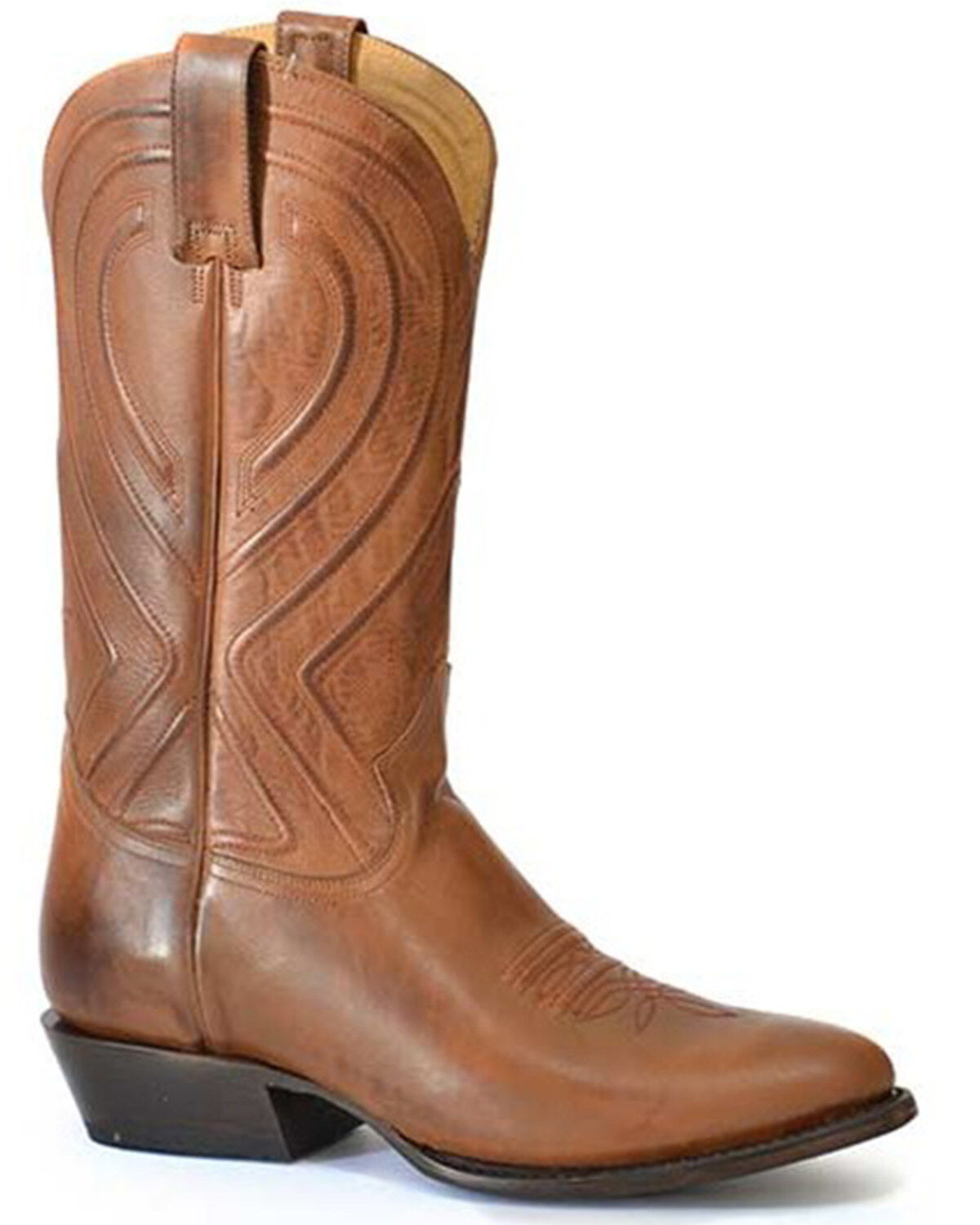 Image #1 - Stetson Men's Mossman Corded Western Boots - Round Toe, Brown, hi-res