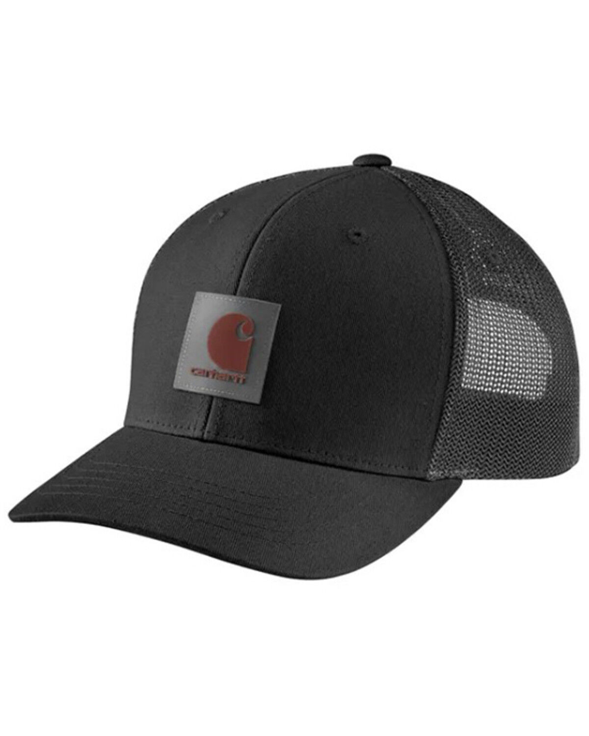 Carhartt Men's Rugged Flex&reg; Logo Ball Cap, Black, hi-res