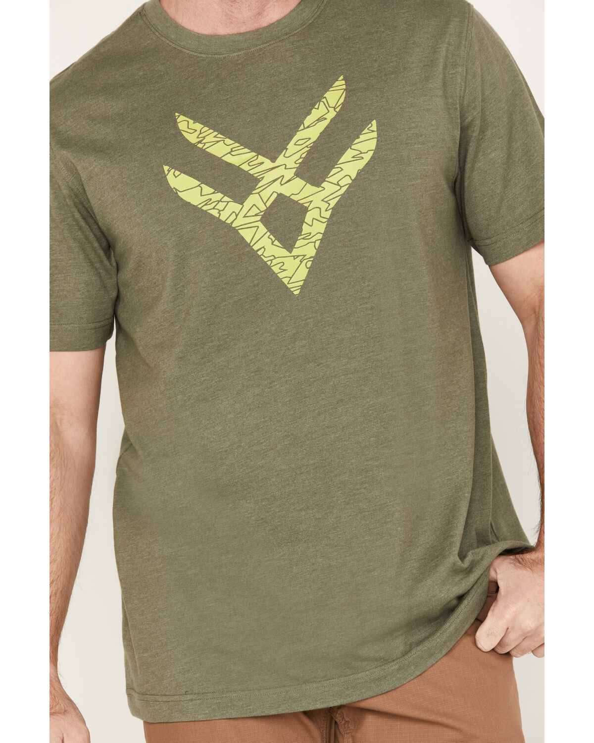 Image #3 - Hawx Men's Logo Graphic Short Sleeve T-Shirt, Green, hi-res