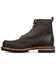 Image #3 - Frye Men's Hudson Lace-Up Work Boot - Moc Toe , Chocolate, hi-res