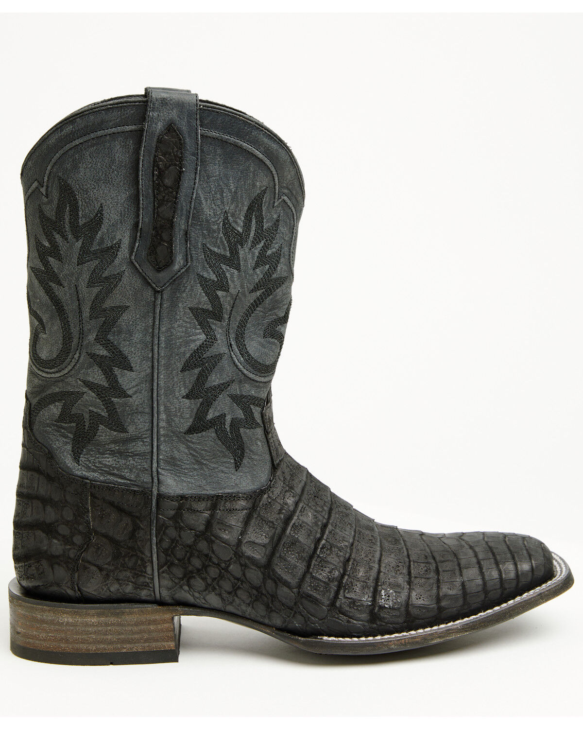 Image #2 - Cody James Black 1978&reg; Men's The Hayward Exotic Caiman Belly Western Boots - Broad Square Toe, Black, hi-res