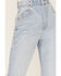Image #2 - Rolla's Women's Light Wash High Rise Distressed Ella Straight Jeans, Blue, hi-res