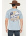 Image #3 - Blue Moon Men's Pocket Patch Short Sleeve Graphic T-Shirt, Light Blue, hi-res