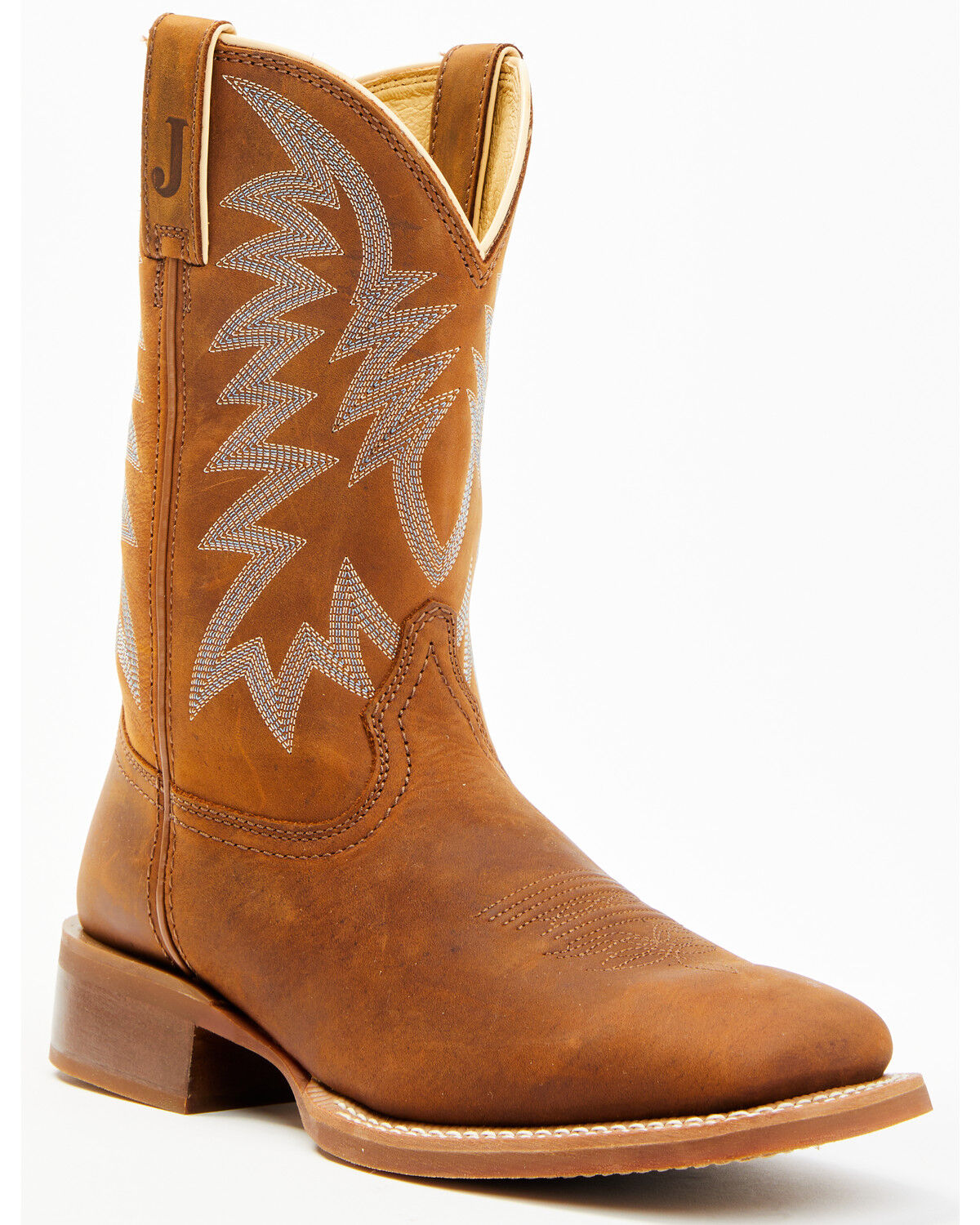 Image #1 - Justin Men's Frontier War Dog Performance Western Boots - Broad Square Toe, Tan, hi-res