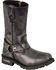 Image #1 - Milwaukee Leather Men's 11" Classic Harness Boots - Square Toe, Black, hi-res