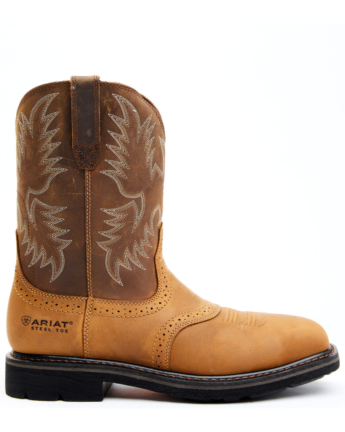 Image #2 - Ariat Men's Sierra Saddle Western Work Boots - Steel Toe, Aged Bark, hi-res