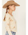 Image #2 - Cleo + Wolf Women's Calvin Floral Embroidered Long Sleeve Thermal Shirt, Oatmeal, hi-res