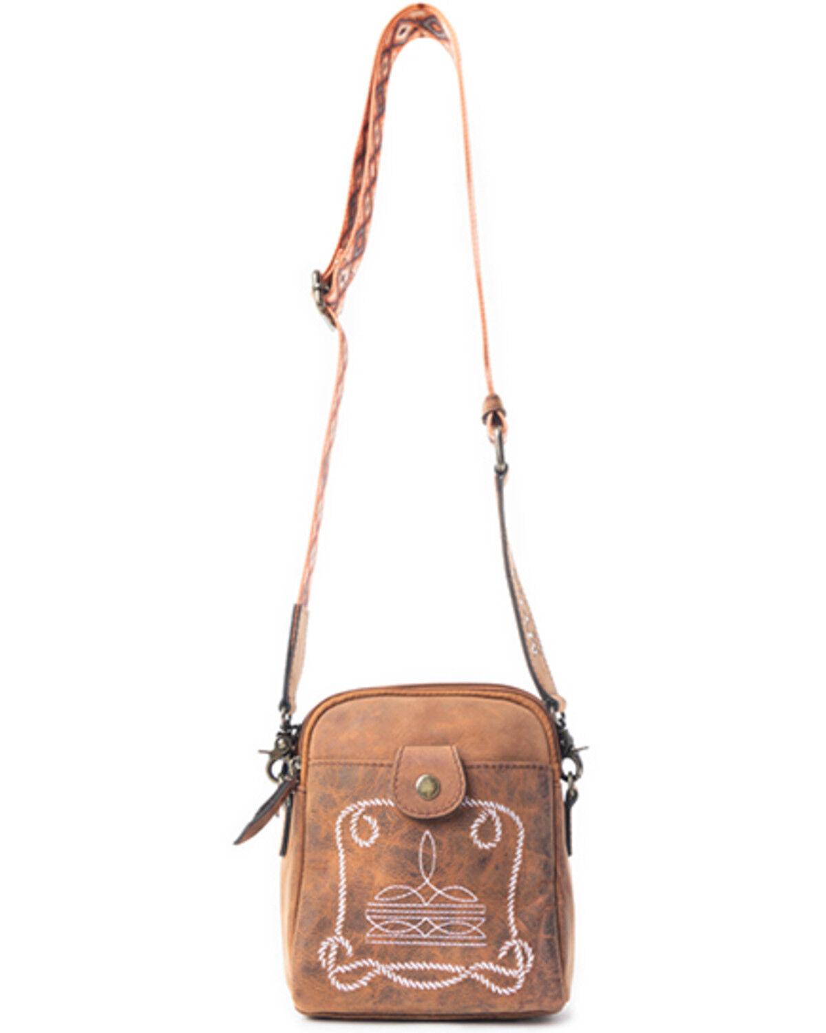 Myra Bag Women's Starlight Rope Crossbody Bag, Brown, hi-res