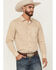 Image #1 - Gibson Trading Co Men's Lampshade Geo Print Long Sleeve Button-Down Stretch Western Shirt - Tall, Gold, hi-res