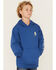 Image #2 - Carhartt Little Boys' Logo Graphic Hooded Sweatshirt , Blue, hi-res