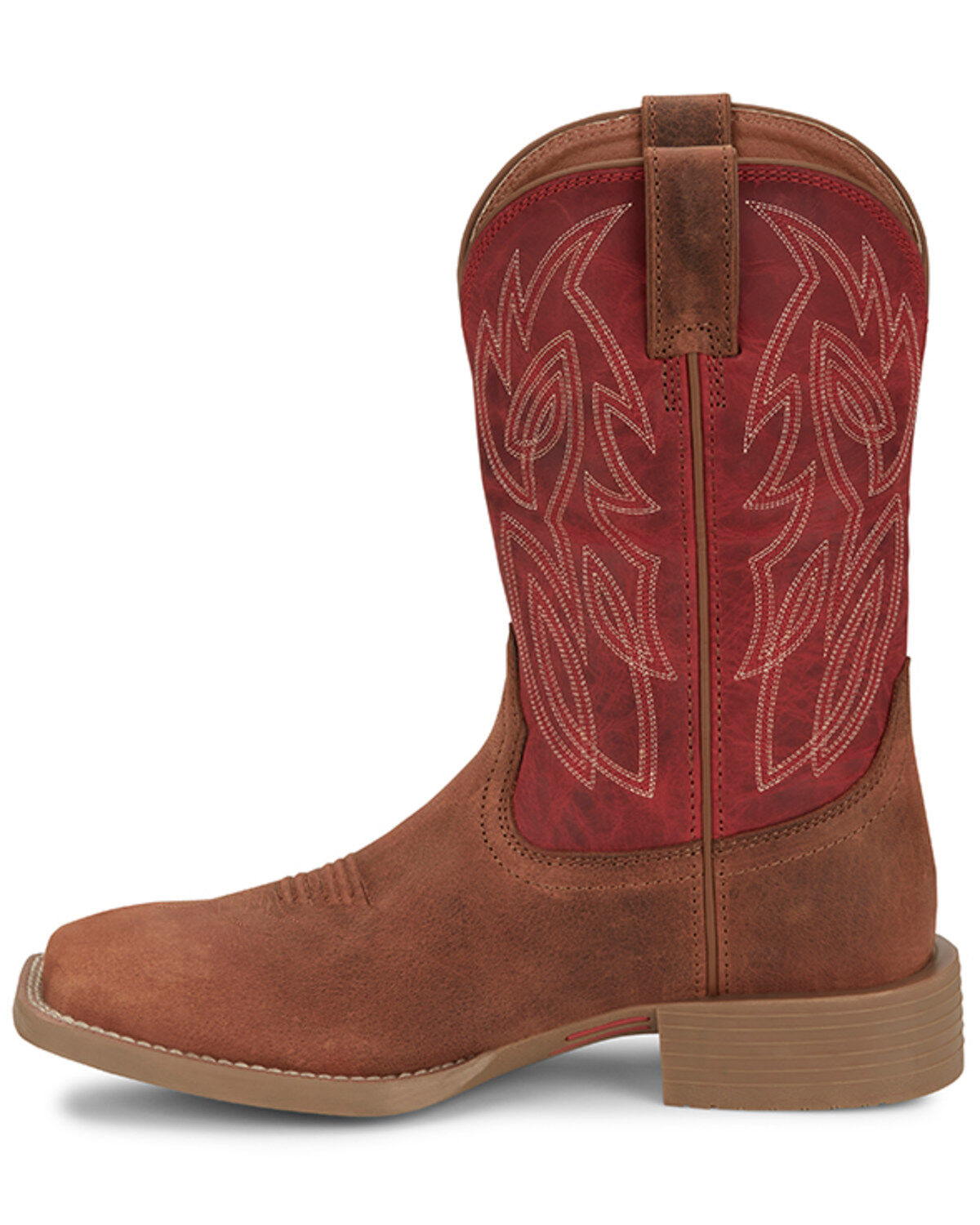 Image #3 - Justin Men's 11" Stampede Canter Western Boots - Broad Square Toe, Cognac, hi-res
