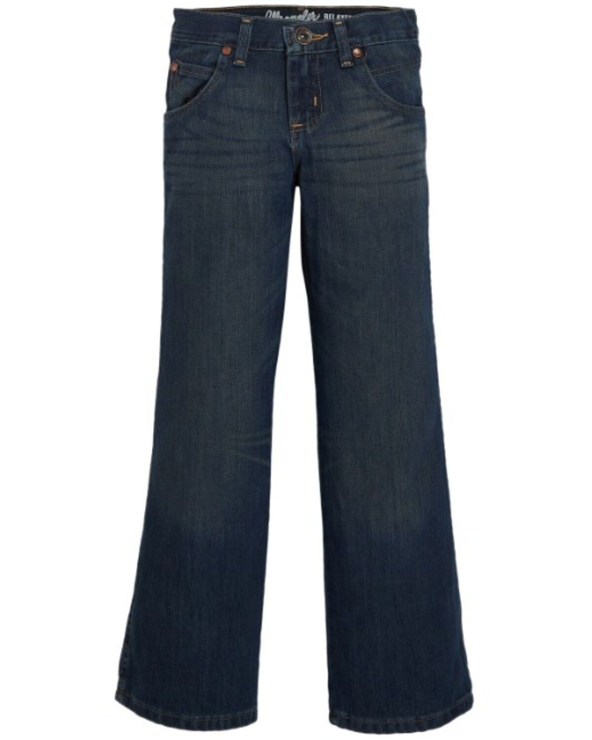 Image #2 - Wrangler Boy's Retro Relaxed Fit Boot Cut Jeans, Denim, hi-res
