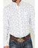 Image #3 - George Strait by Wrangler Men's Paisley Print Long Sleeve Button-Down Stretch Western Shirt - Big, White, hi-res