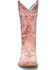 Image #3 - Corral Girls' Embroidered Western Boots - Broad Square Toe, Rose, hi-res