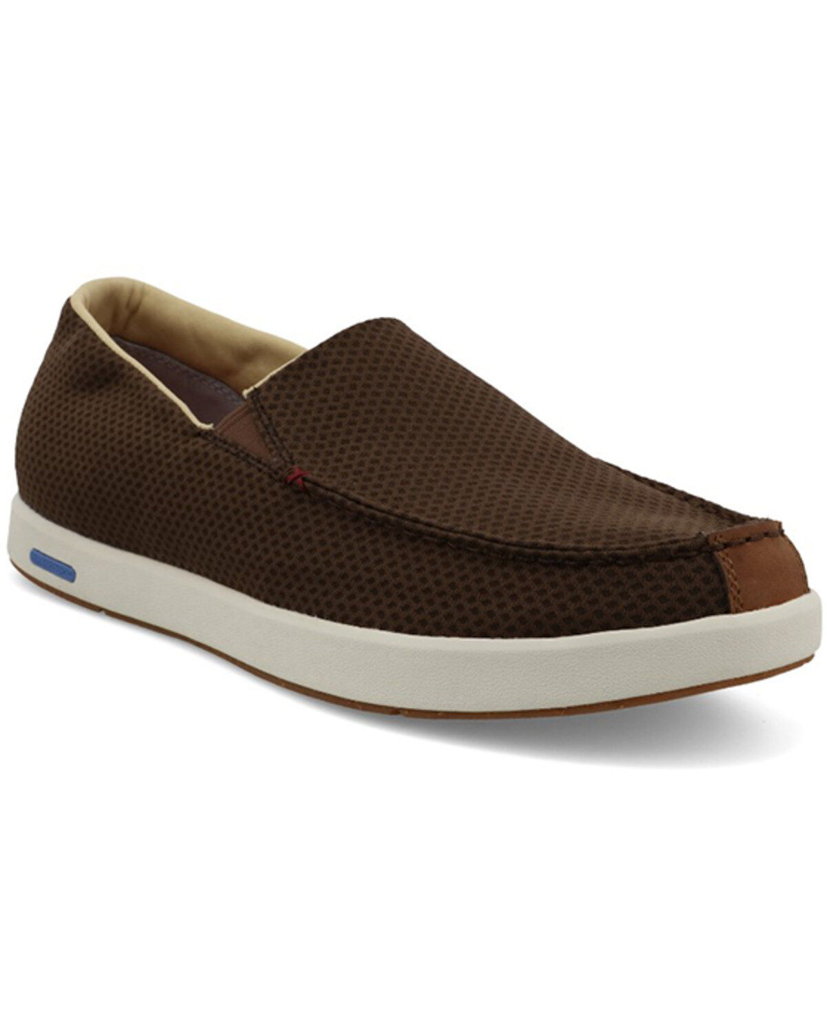 Image #1 - Twisted X Men's Ultralite X&trade; Slip-On Driving Shoes - Moc Toe, Brown, hi-res