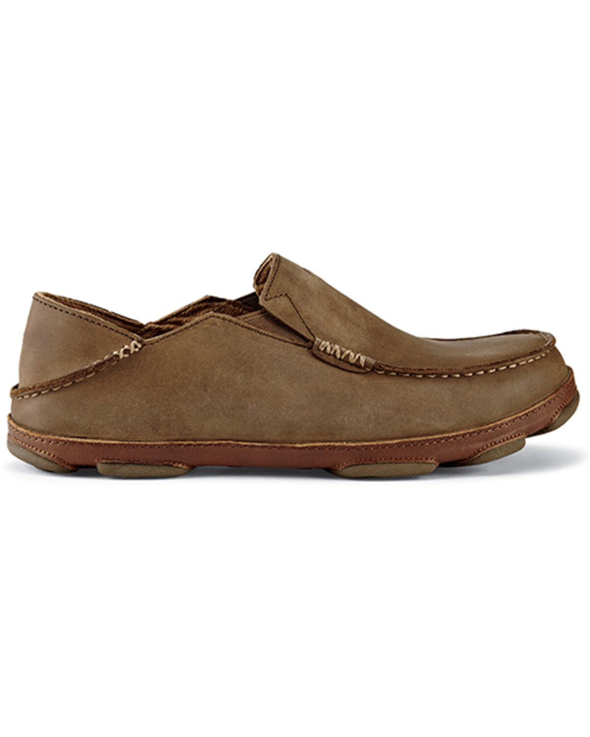Image #2 - OluKai Men's Moloa Casual Shoes - Moc Toe, Tan, hi-res