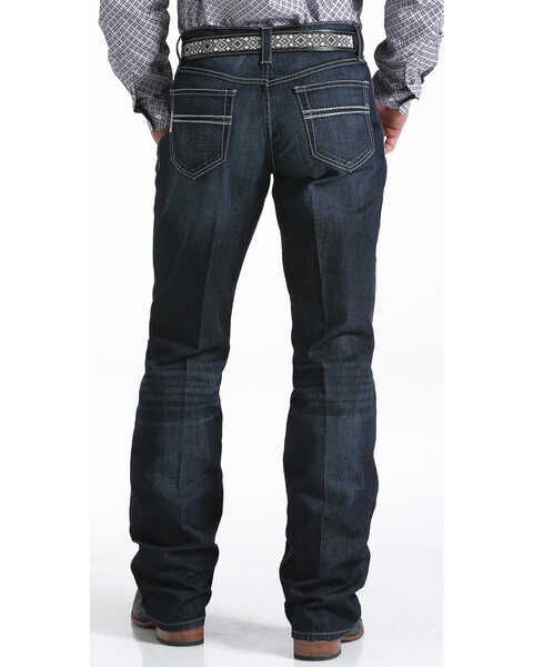 Image #1 - Cinch Men's Carter Relaxed Dark Wash Jeans, Indigo, hi-res