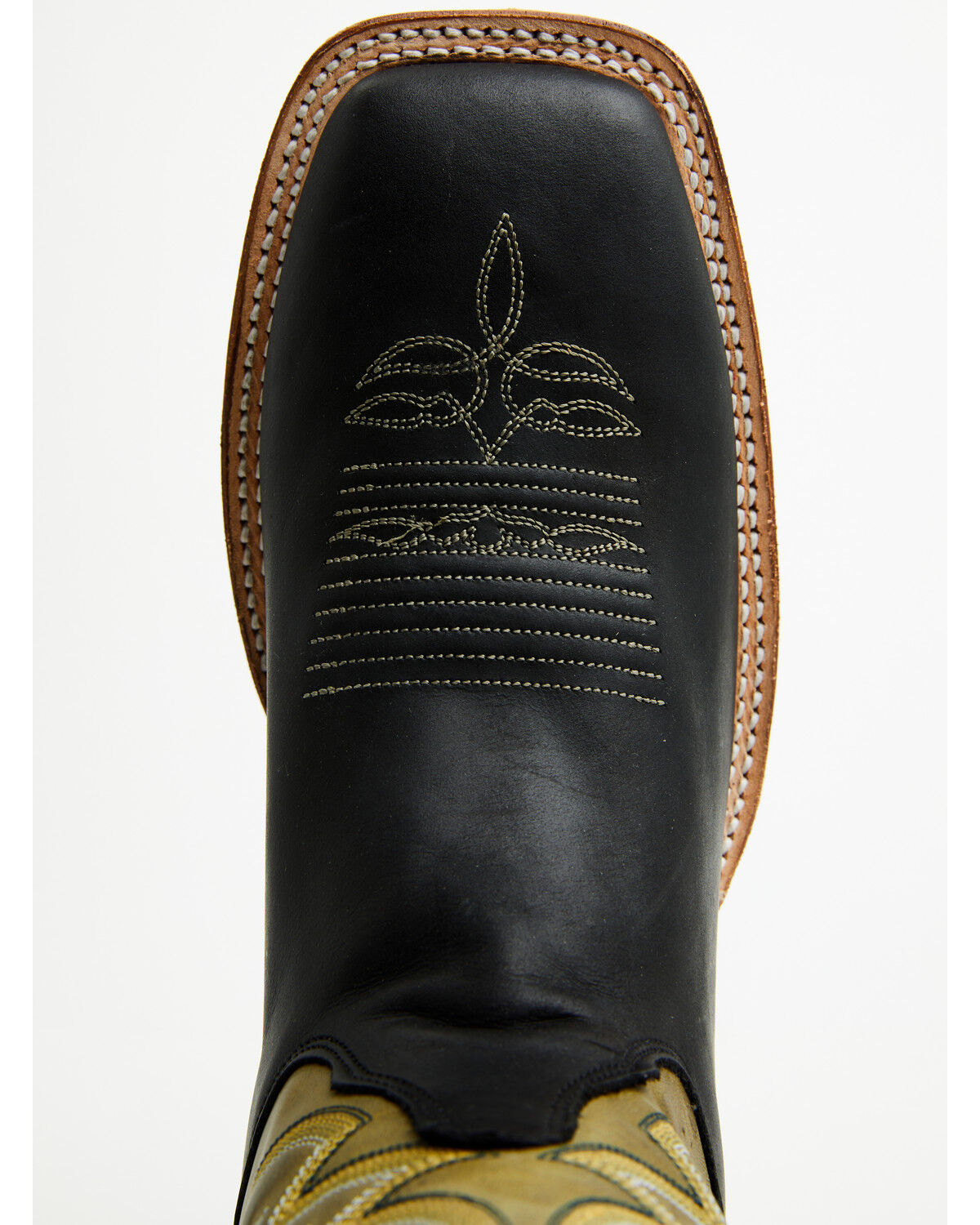 Image #6 - Justin Men's Bent Rail Walsh Performance Western Boots - Broad Square Toe, Green, hi-res