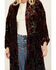 Image #2 - Shyanne Women's Burnout Velvet Kimono, Black, hi-res